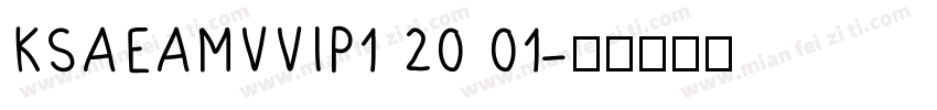 KSAEAMVVIP1 20 01字体转换